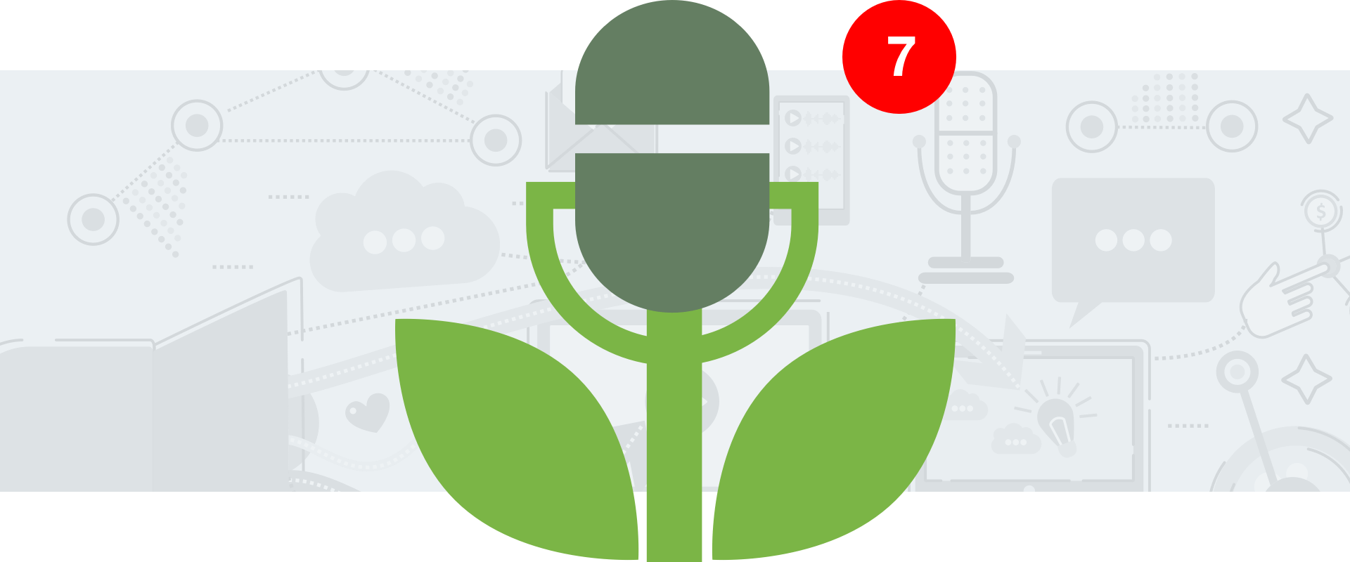 Buzzsprout Updates on a Gray Background