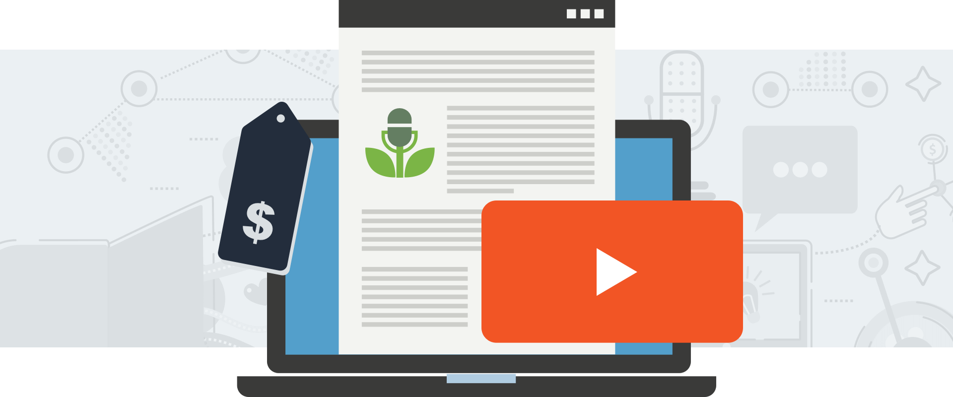 Blog posts, deals, and video content in Buzzsprout