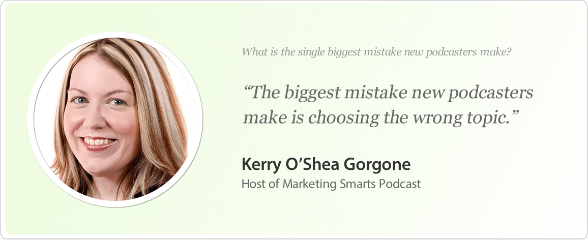Kerry O'Shea Gorgone's image and podcast tips.