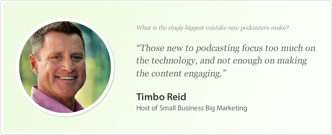 Timbo Reid's image and podcast tips.