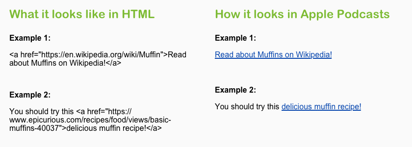 HTML link tags